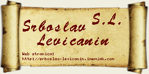 Srboslav Levičanin vizit kartica